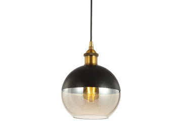 Nixon 7.5" Adjustable Drop Globe Metal/Glass LED Pendant - JONATHAN Y